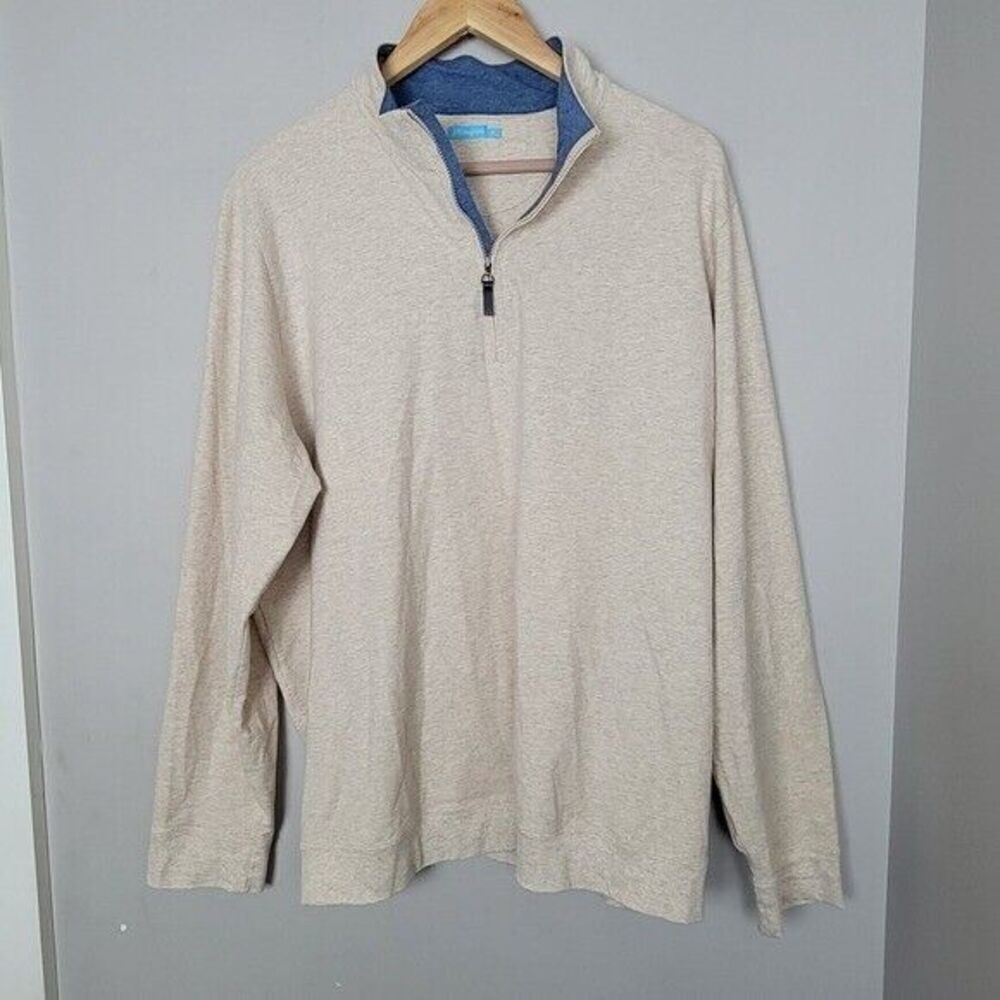 J. McLaughlin Clermont 1/4 Zip Pullover XL